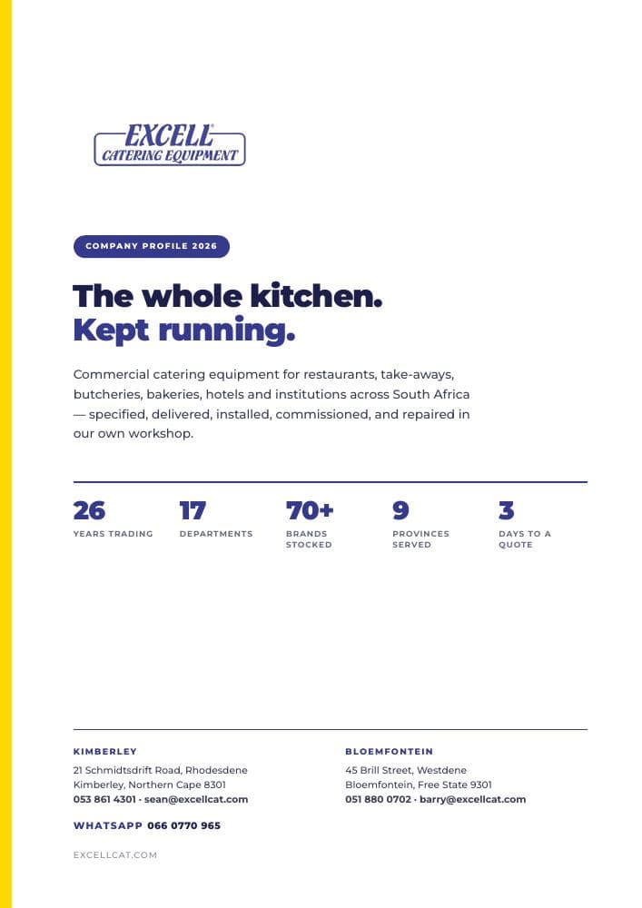 Company profile page 1: Cover