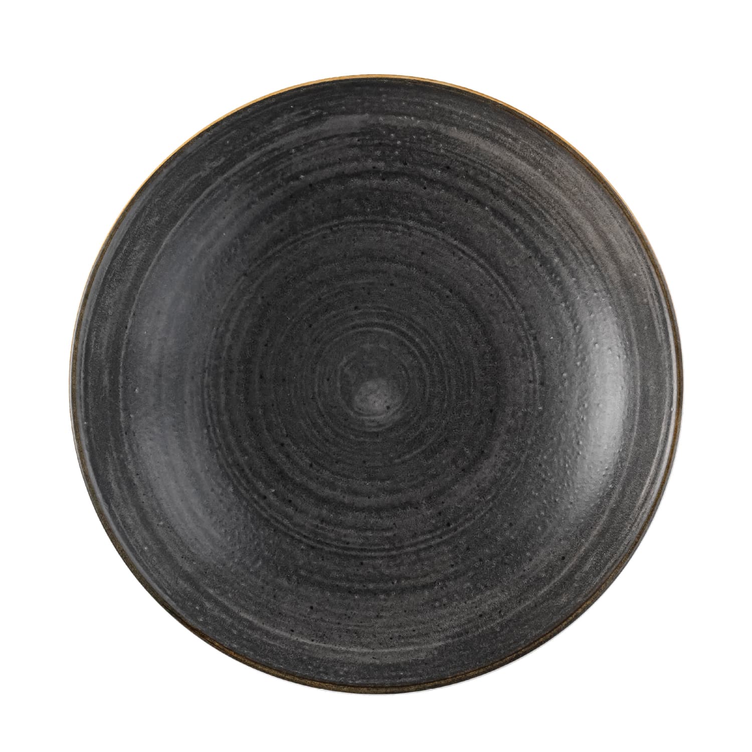 STONECAST RAW – BLACK – COUPE PLATE – 21.7CM (12)
