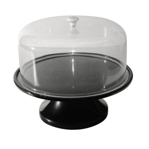 CAKE STAND - BLACK 330MM