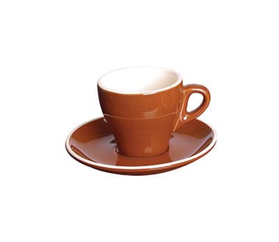 CAPPUCCINO SAUCER BROWN - 14.2CM (12)