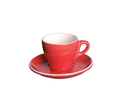 CAPPUCCINO SAUCER RED - 16CM (12)