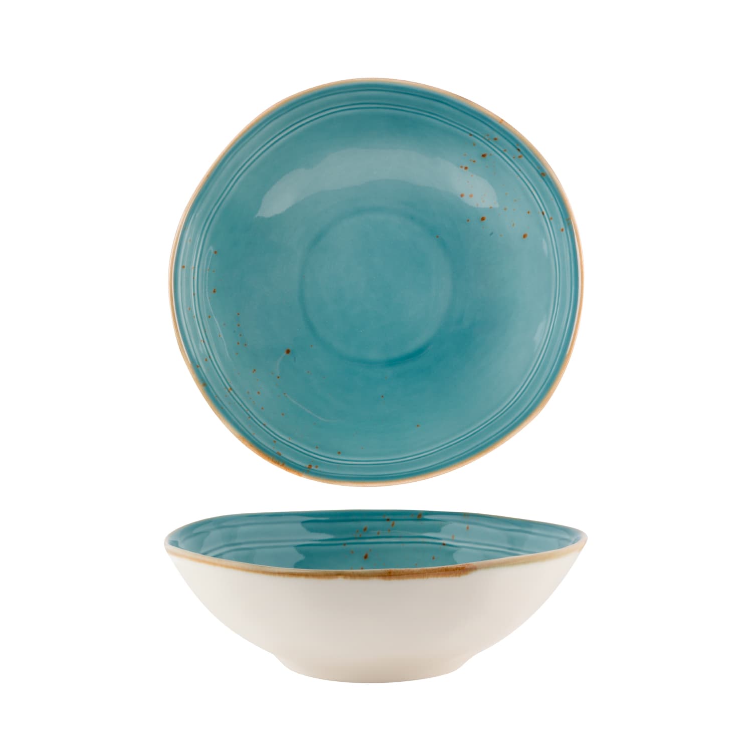 FYNBOS - ATLANTIC BLUE - ORGANIC ROUND BOWL - 30.5CM X 9.5CM (4)