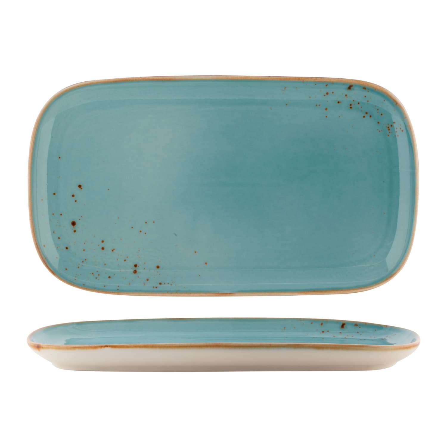 FYNBOS - ATLANTIC BLUE - RECTANGULAR PLATE - 25.5CM X 14.5CM (6)