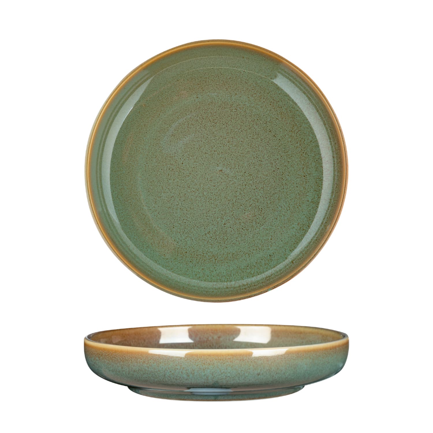 FYNBOS - ALOE GREEN - ROUND DEEP COUPE PLATE - 25.5CM X 4.5CM (3)