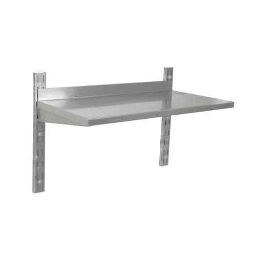 S/STEEL WALL SHELVING SINGLE - 600 X 300MM