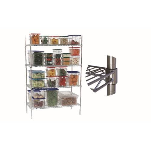 SHELVING UNIT ZINC/EPOXY SHELF - 1510MM - WITH CLIPS