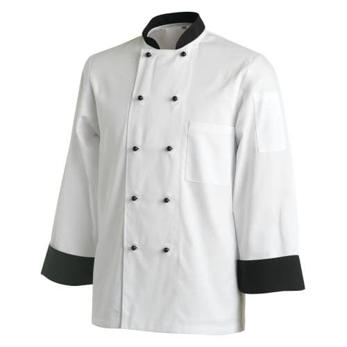 CHEFS UNIFORM JACKET CONTRAST LONG – XXX LARGE