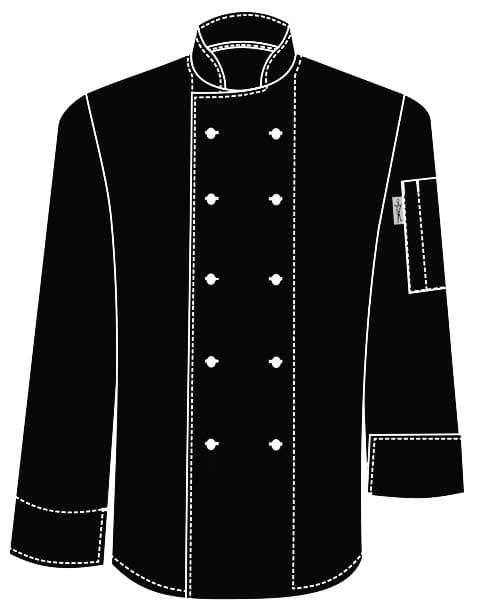 CHEFS UNIFORM DENIM JACKET BASIC LONG - X LARGE