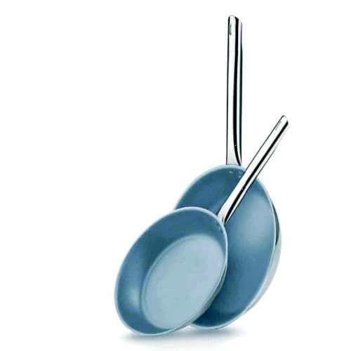 FRYING PAN 'CERAMIC COATED' S/STEEL - 240MM
